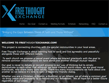 Tablet Screenshot of freethoughtexchange.com